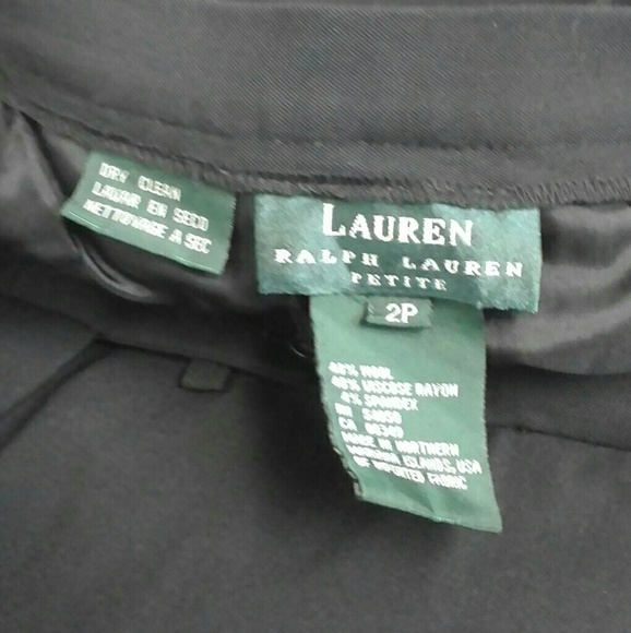 Lauren Ralph Lauren Black Dress Pant Size 2 Petite - Picture 5 of 5